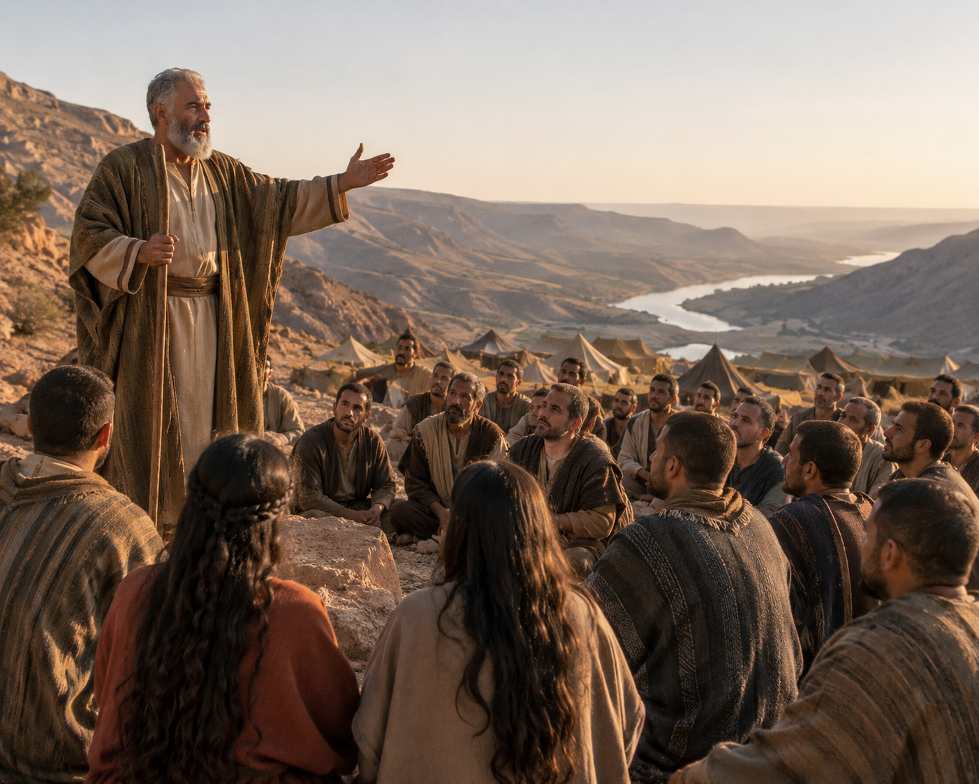 Prophet Addressing the Desert Gathering