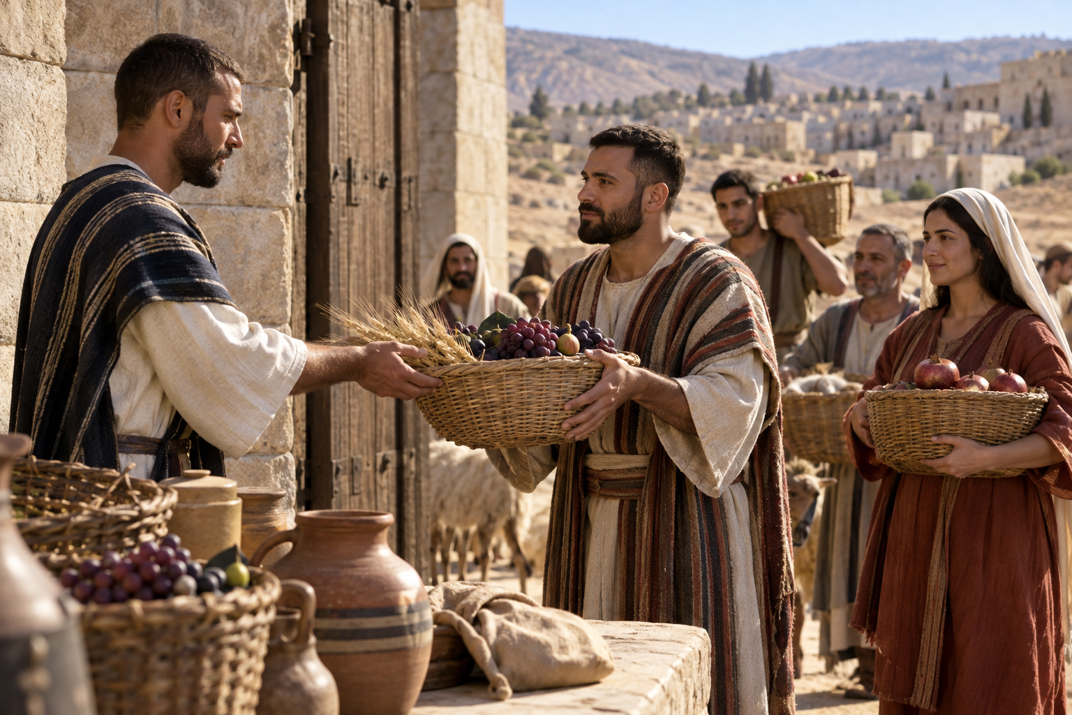 Harvest Offerings at the Ancient Gate