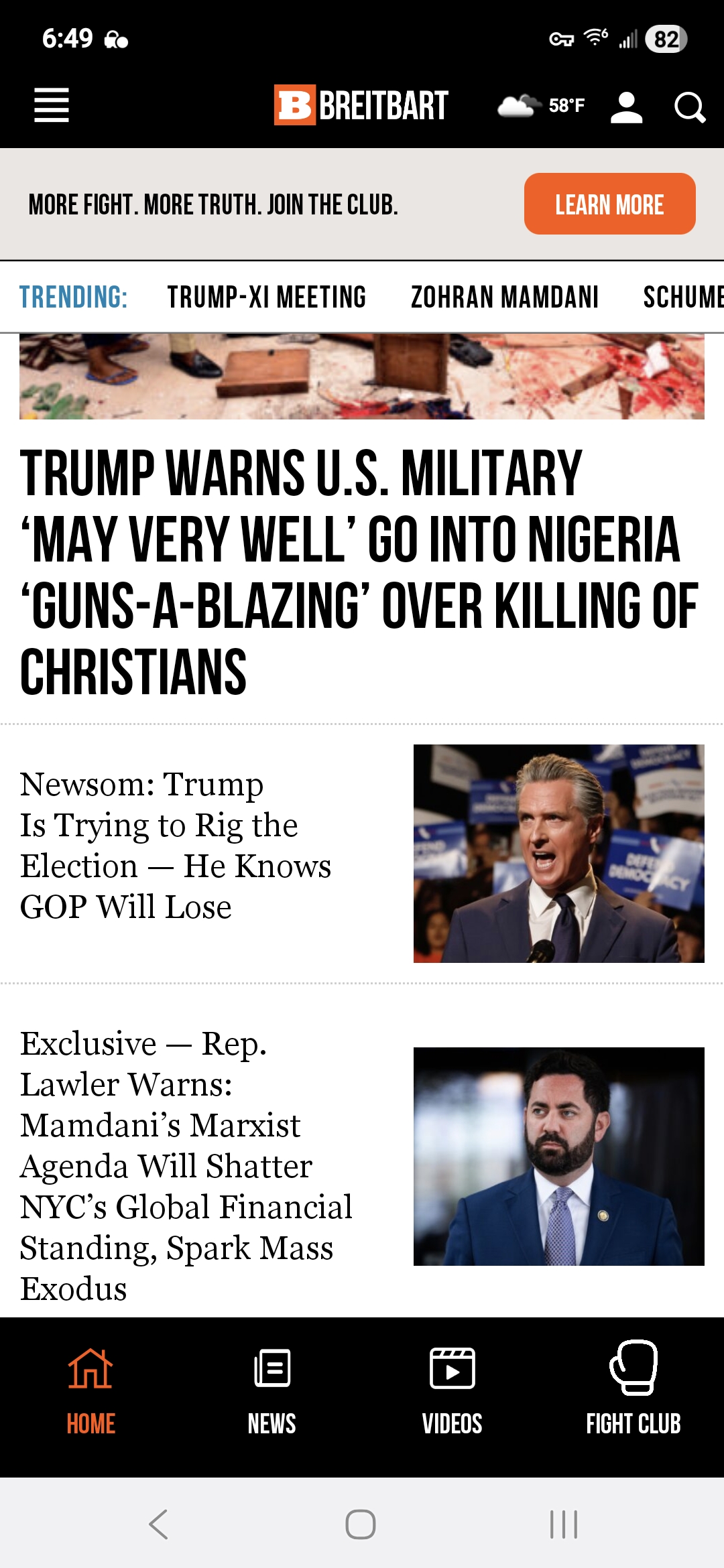 Trump Warns U.S. Military ‘May Very Well’ Go into Nigeria ‘Guns a Blazing over Killing of Christians