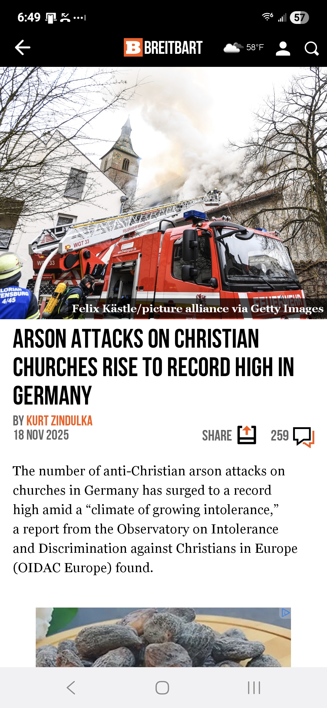 Arson Attacks on Christian Churches Rise to Record High in Germany