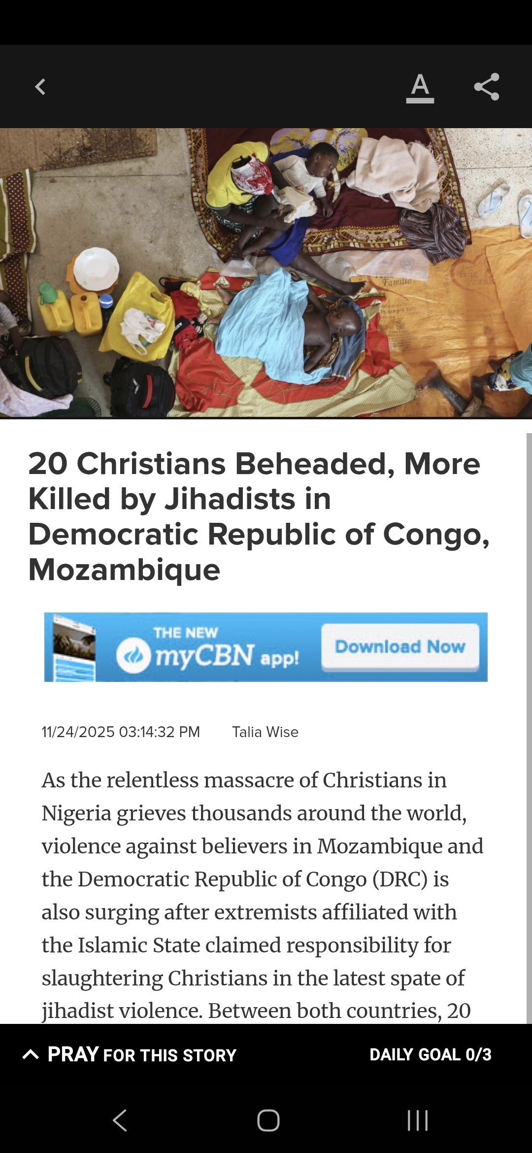 20 Christians Beheaded, More Killed by Jihadists in Democratic Republic of Congo, Mozambique