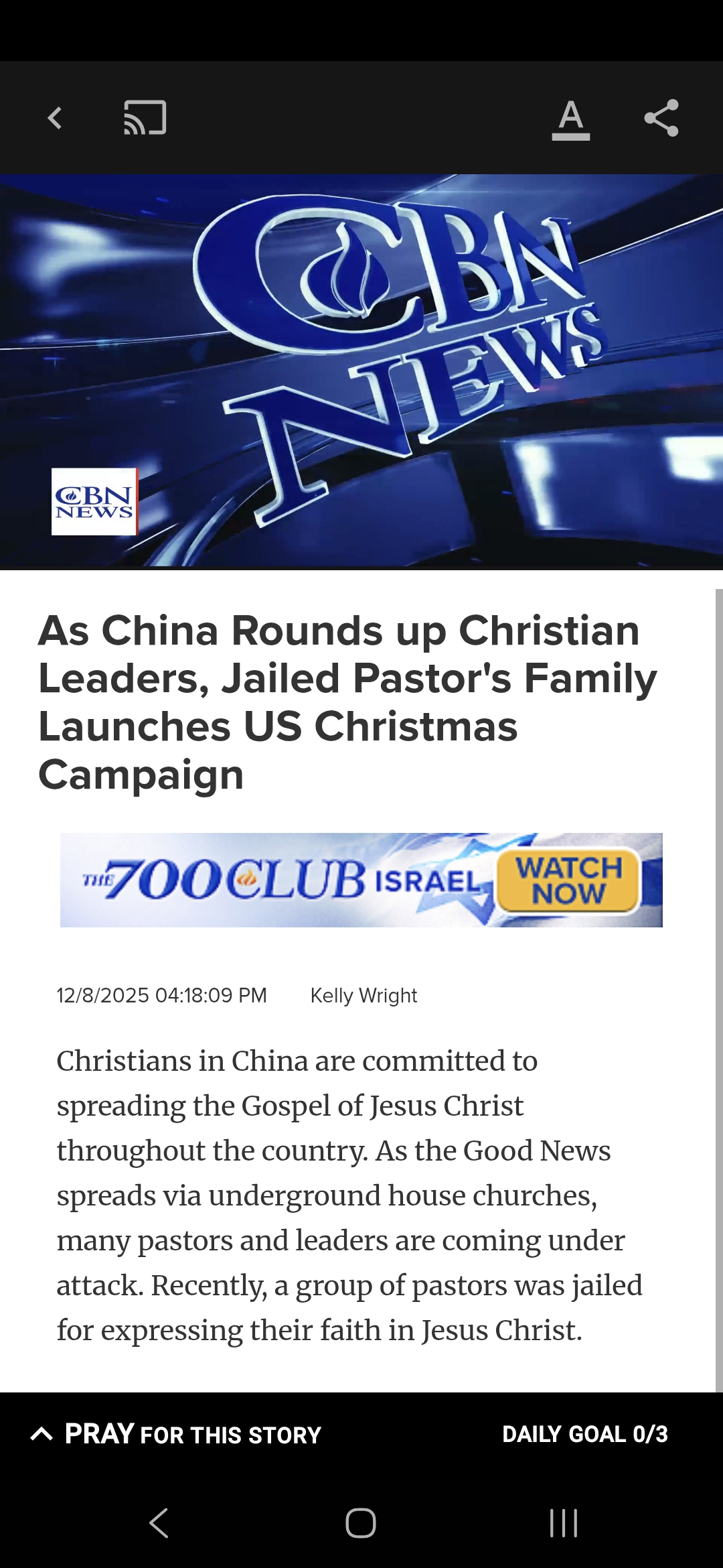 As China Rounds up Christian Leaders, Jailed Pastor’s Family Launches US Christmas Campaign