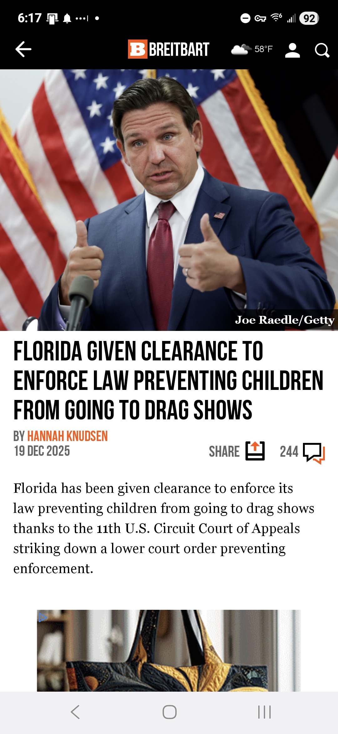 Florida Given Clearance to Enforce Law Preventing Children from Going to Drag Shows
