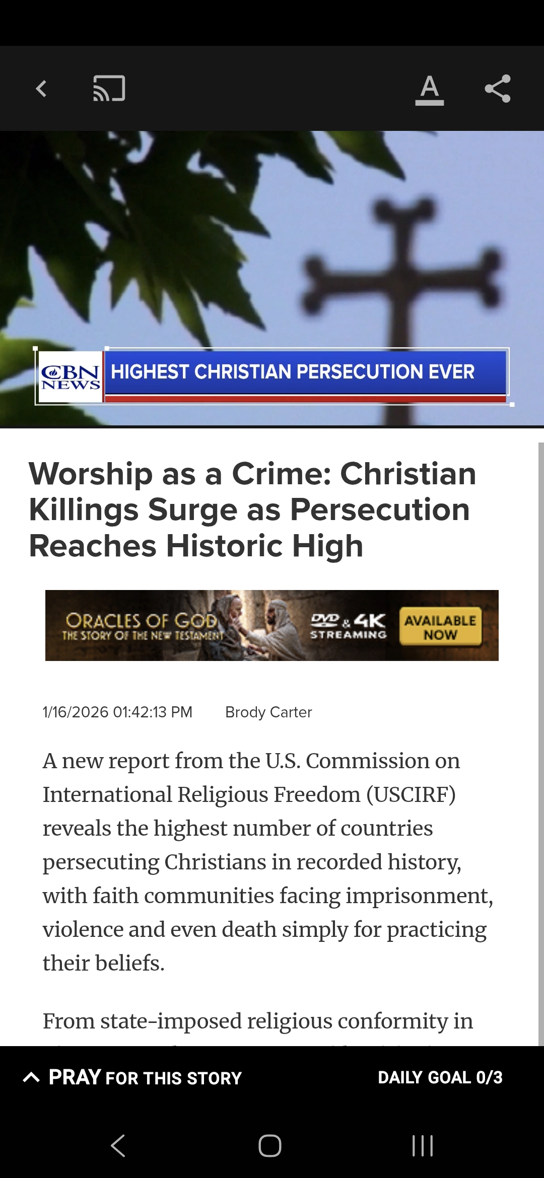 Worship as a Crime: Christian Killings Surge as Persecution Reaches Historic High