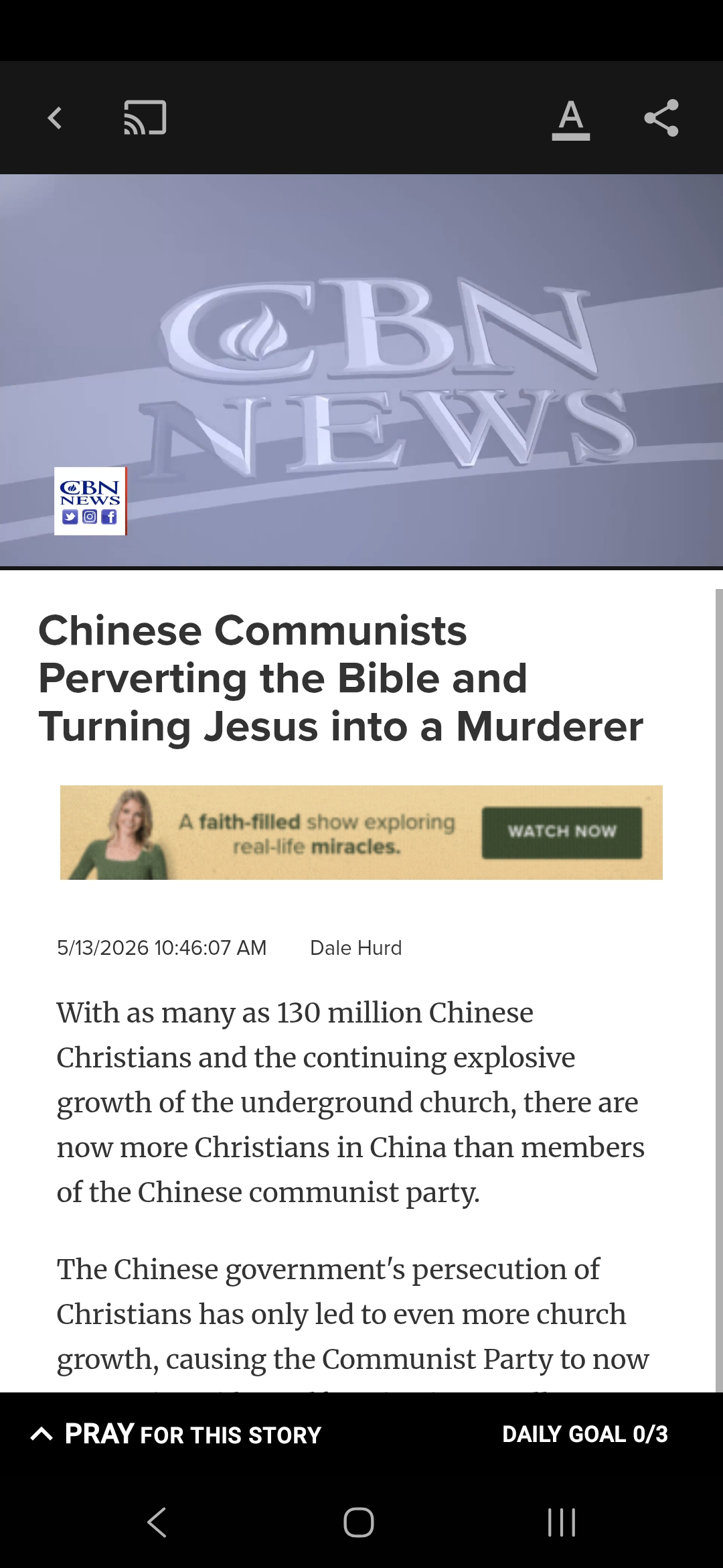FW: Chinese Communists Perverting the Bible and Turning Jesus into a Murderer