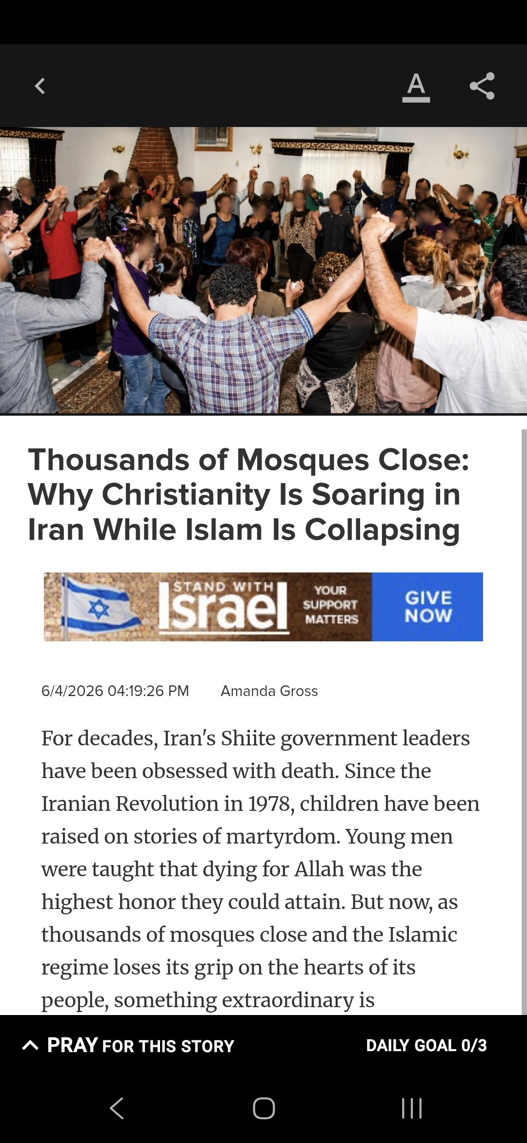 Thousands of Mosques Close: Why Christianity Is Soaring in Iran While Islam Is Collapsing