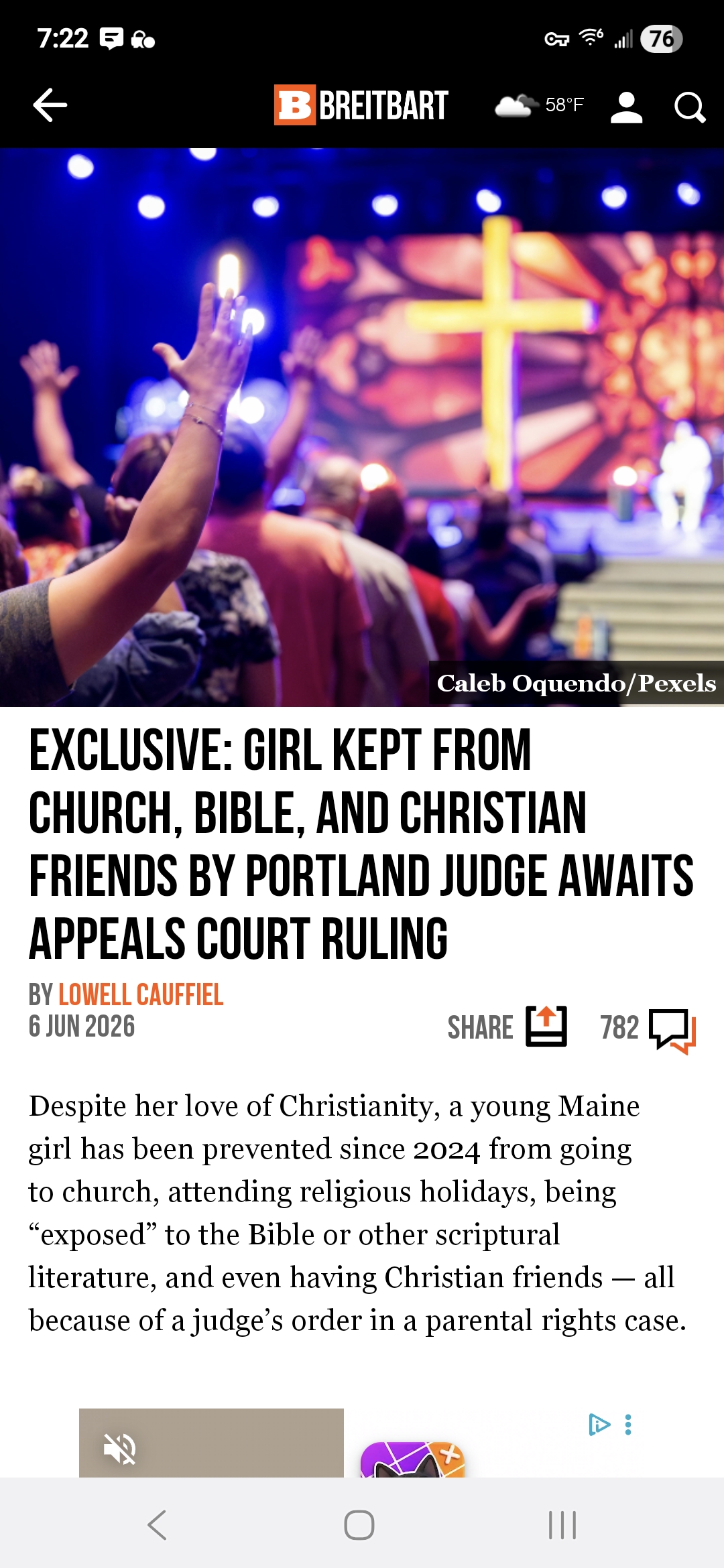 Exclusive: Girl Kept from Church, Bible, and Christian Friends by Portland Judge Awaits Appeals Court Ruling