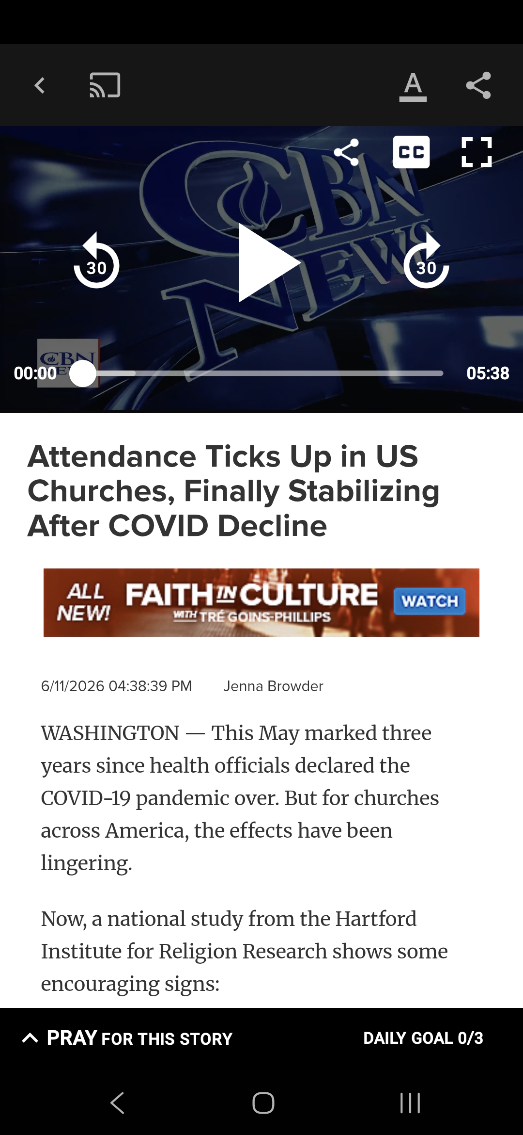 Attendance Ticks Up in US Churches, Finally Stabilizing After COVID Decline