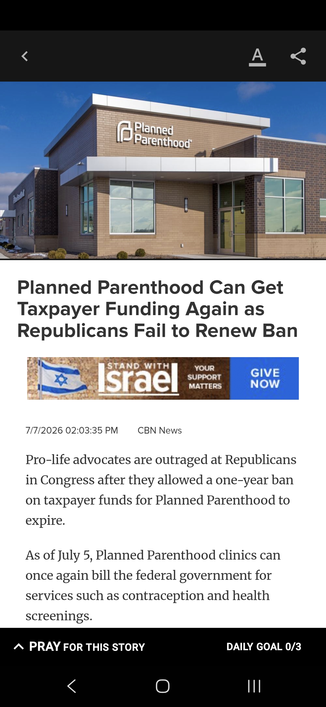 Planned Parenthood Can Get Taxpayer Funding Again as Republicans Fail to Renew Ban
