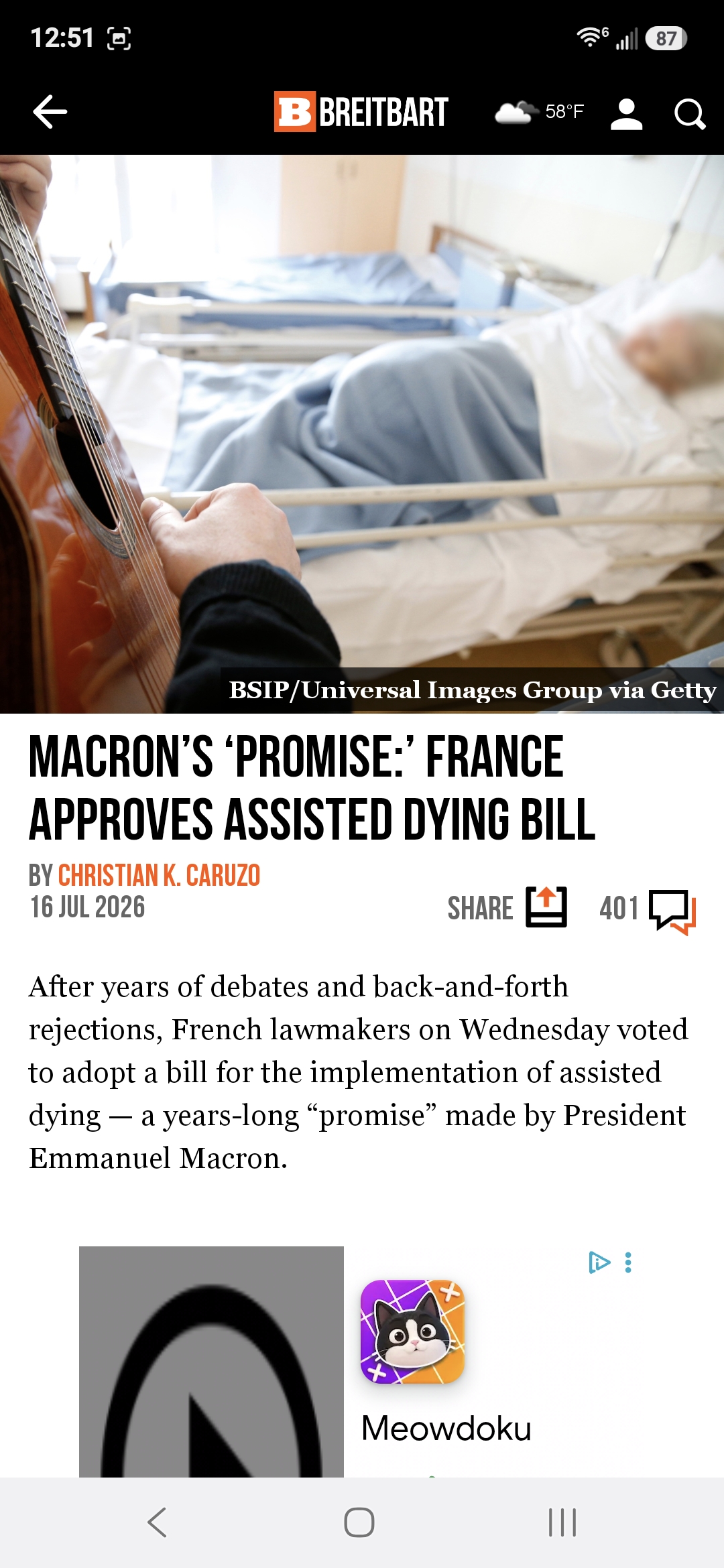 Macron&rsquo;s &lsquo;Promise:&rsquo; France Approves Assisted Dying Bill