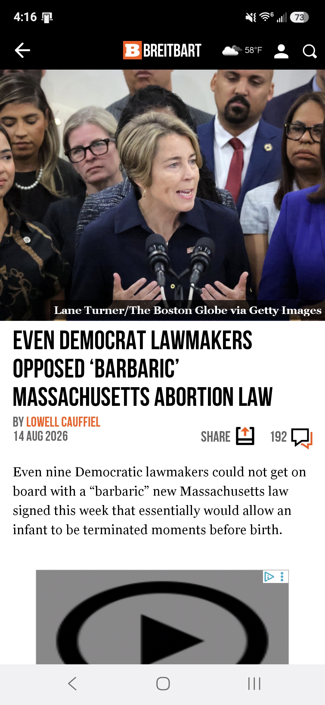 Even Democrat Lawmakers Opposed &lsquo;Barbaric&rsquo; Massachusetts Abortion Law