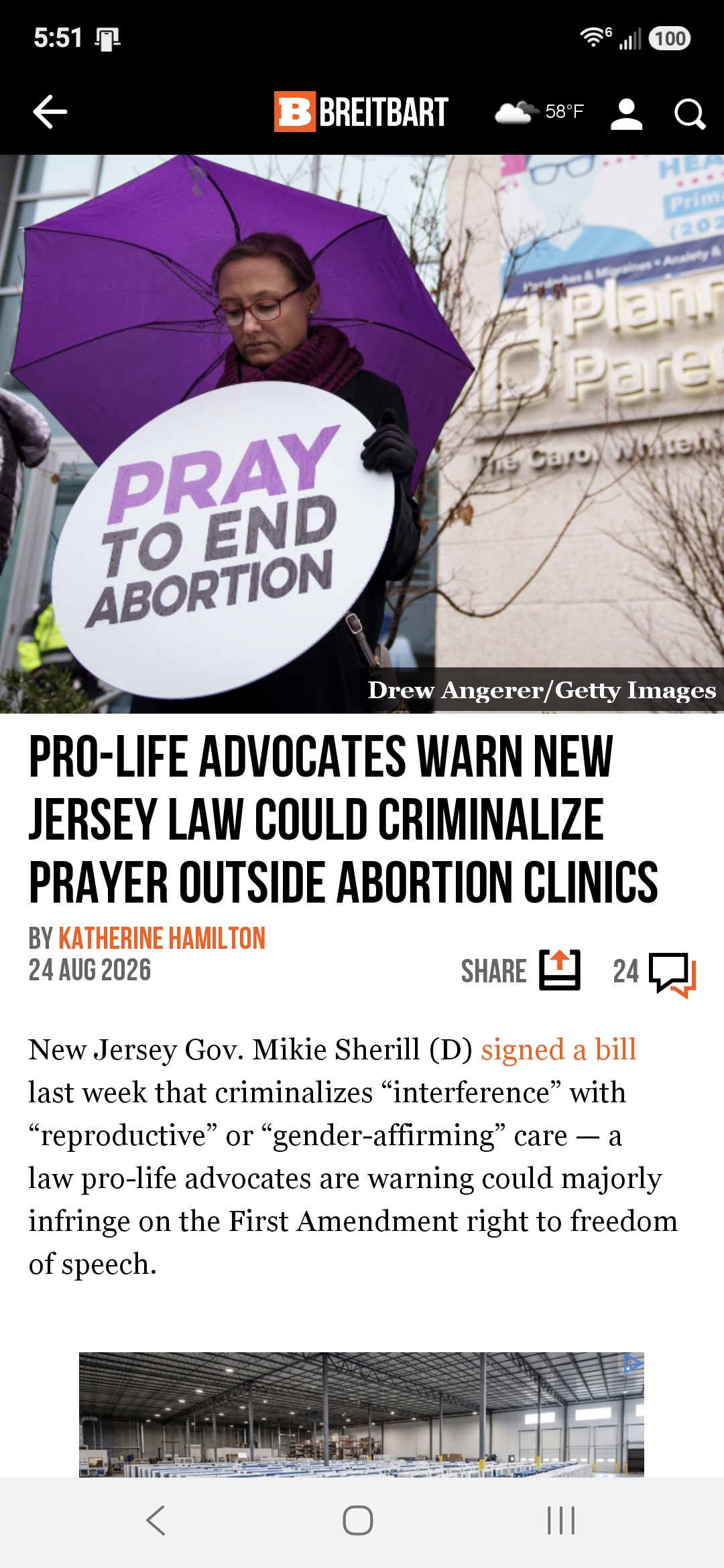 Pro-Life Advocates Warn New Jersey Law Could Criminalize Prayer Outside Abortion Clinics