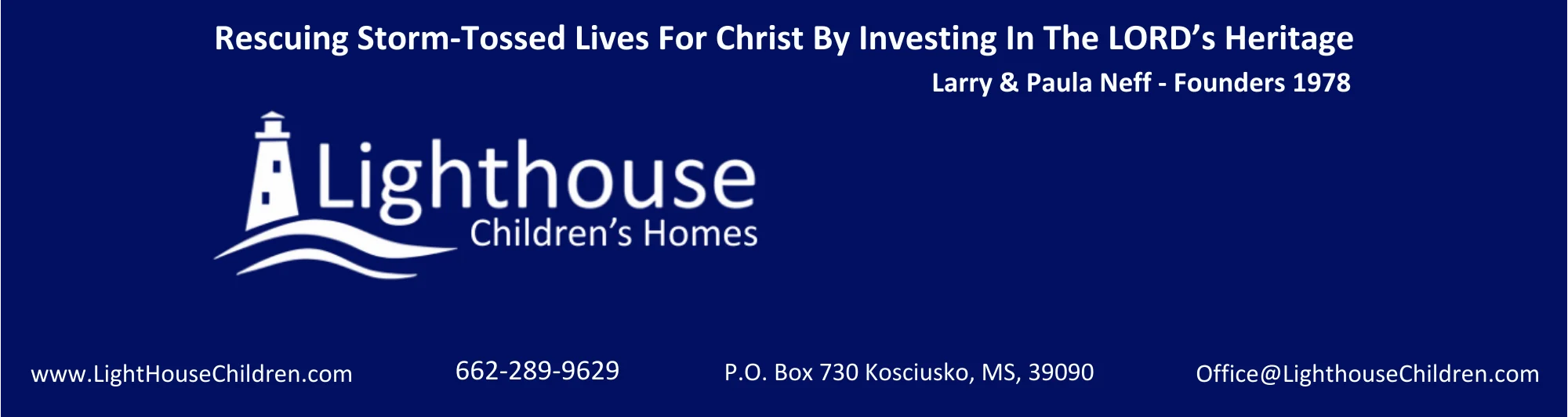 Lighthouse Childrens Home Header