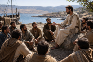 Biblical teaching by the lakeshore