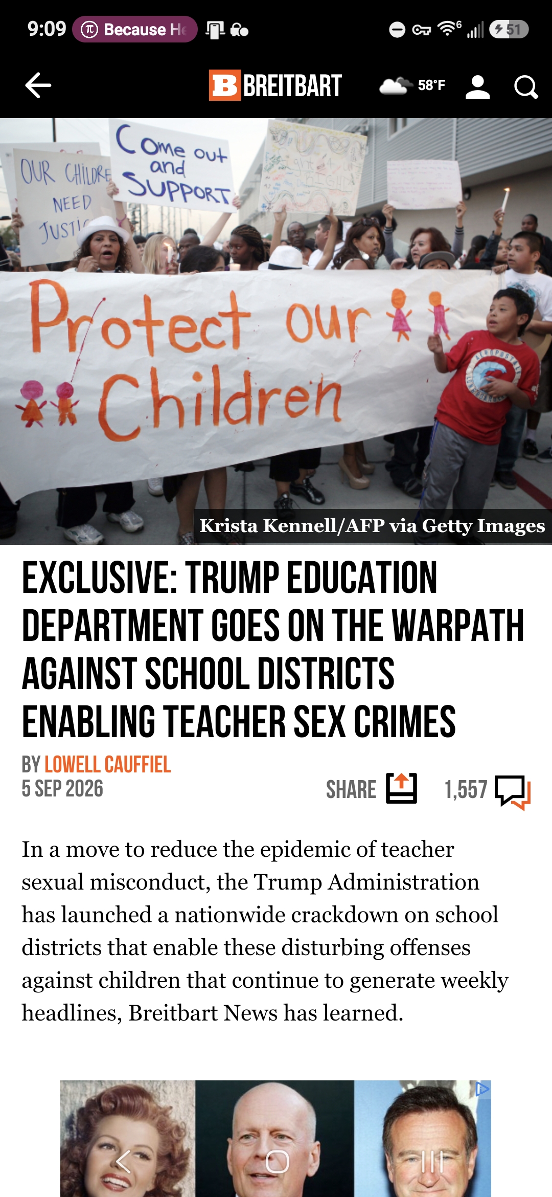 EXCLUSIVE: Trump Education Department Goes on the Warpath Against School Districts Enabling Teacher Sex Crimes