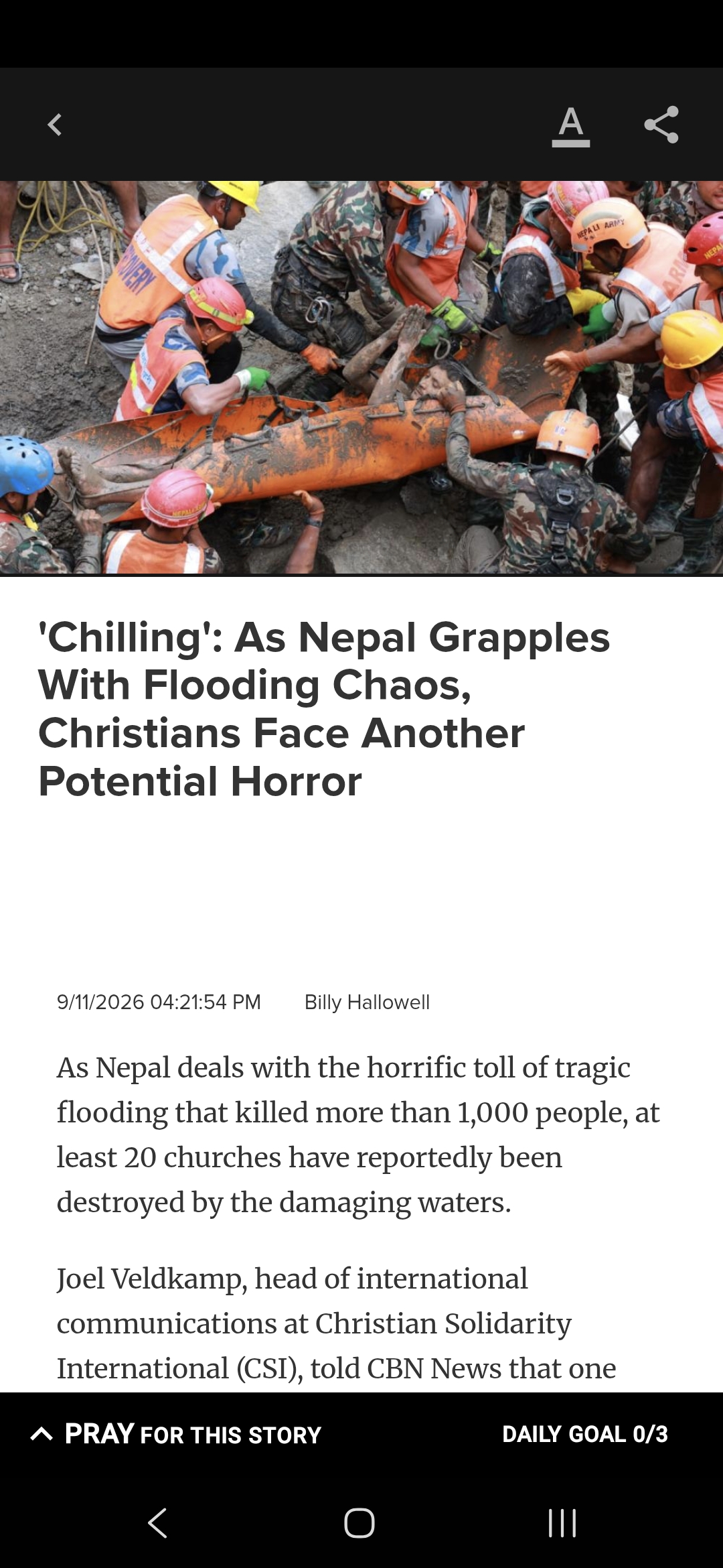 ‘Chilling’: As Nepal Grapples With Flooding Chaos, Christians Face Another Potential Horror