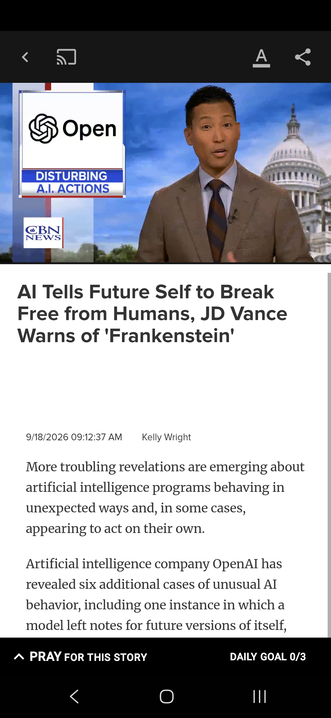 AI Tells Future Self to Break Free from Humans, JD Vance Warns of ‘Frankenstein’