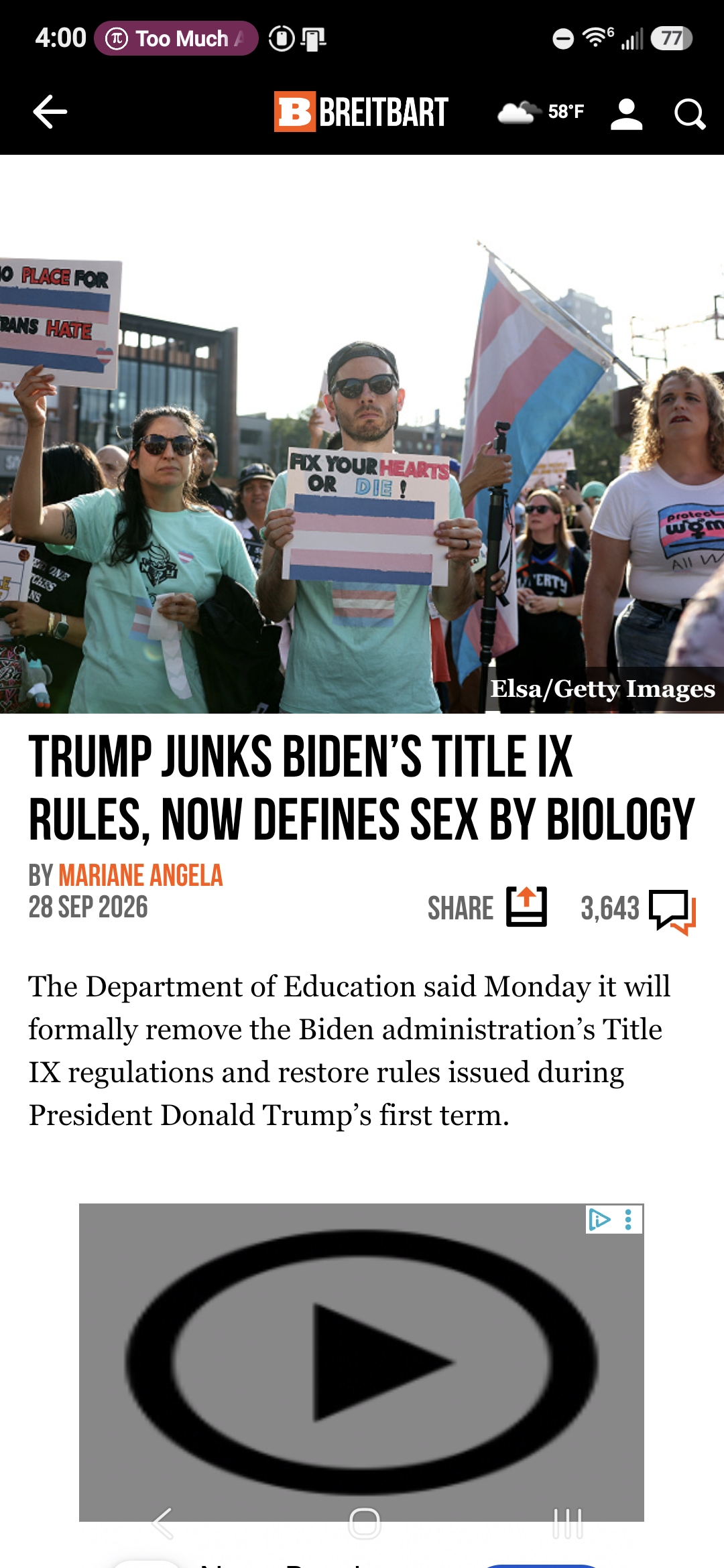 Trump Junks Biden&rsquo;s Title IX Rules, Now Defines Sex by Biology