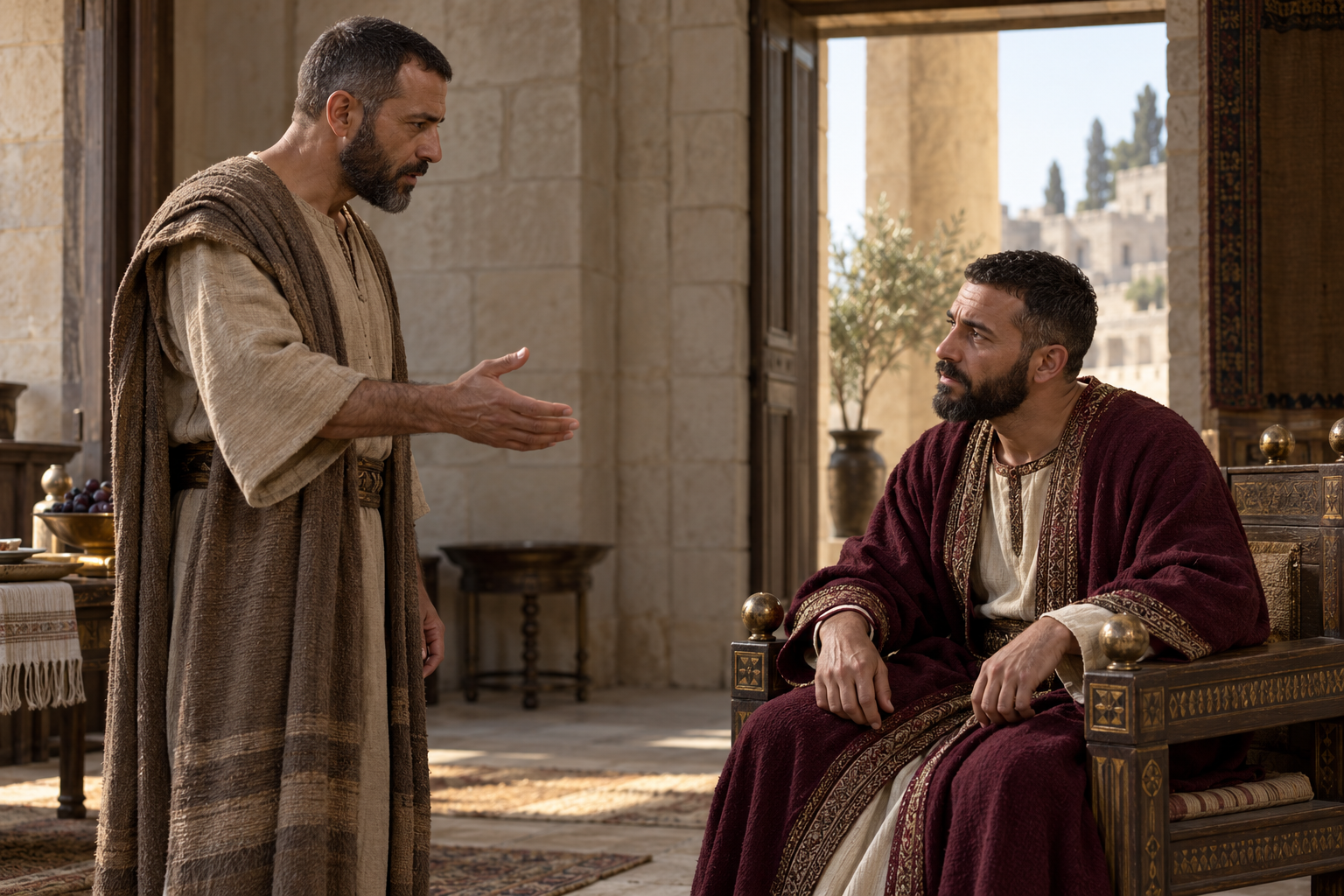 Nathan confronts King David - 2 Samuel 12:7