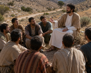 Jesus teaching the disciples