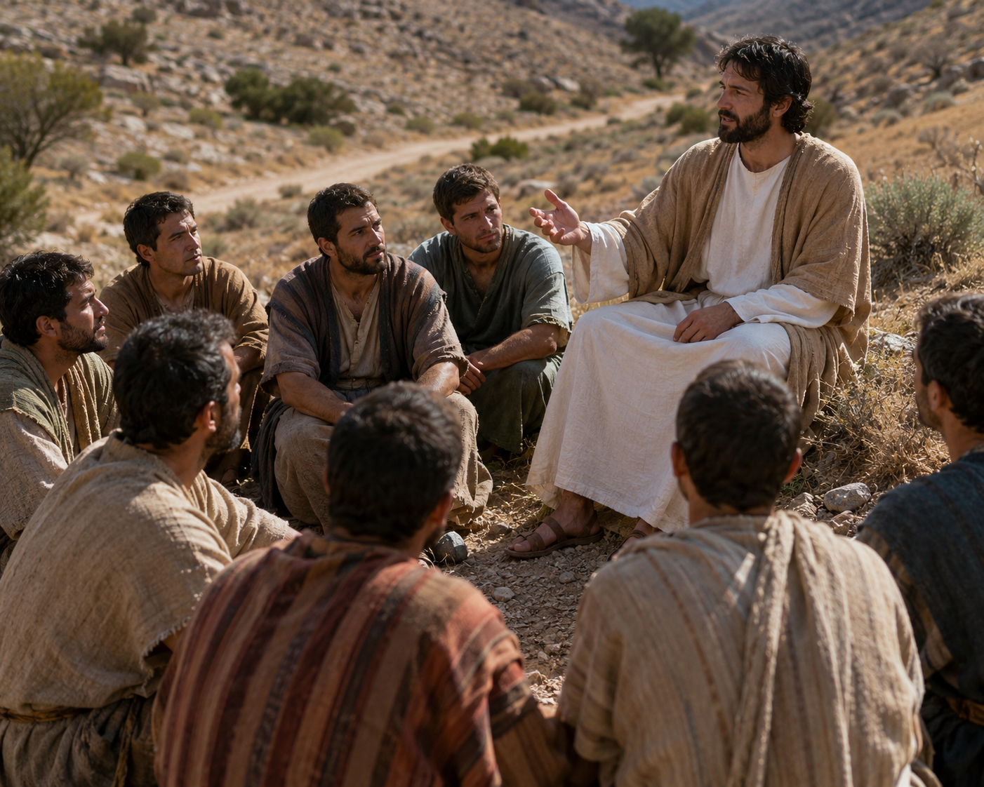 Jesus teaching the disciples
