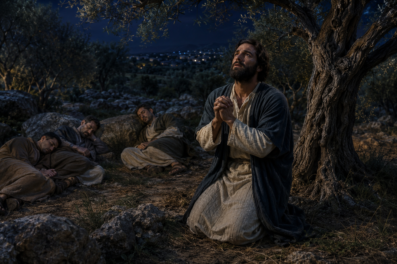 Jesus withdrew and prayed