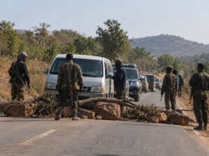 Nigerian Road Blockade