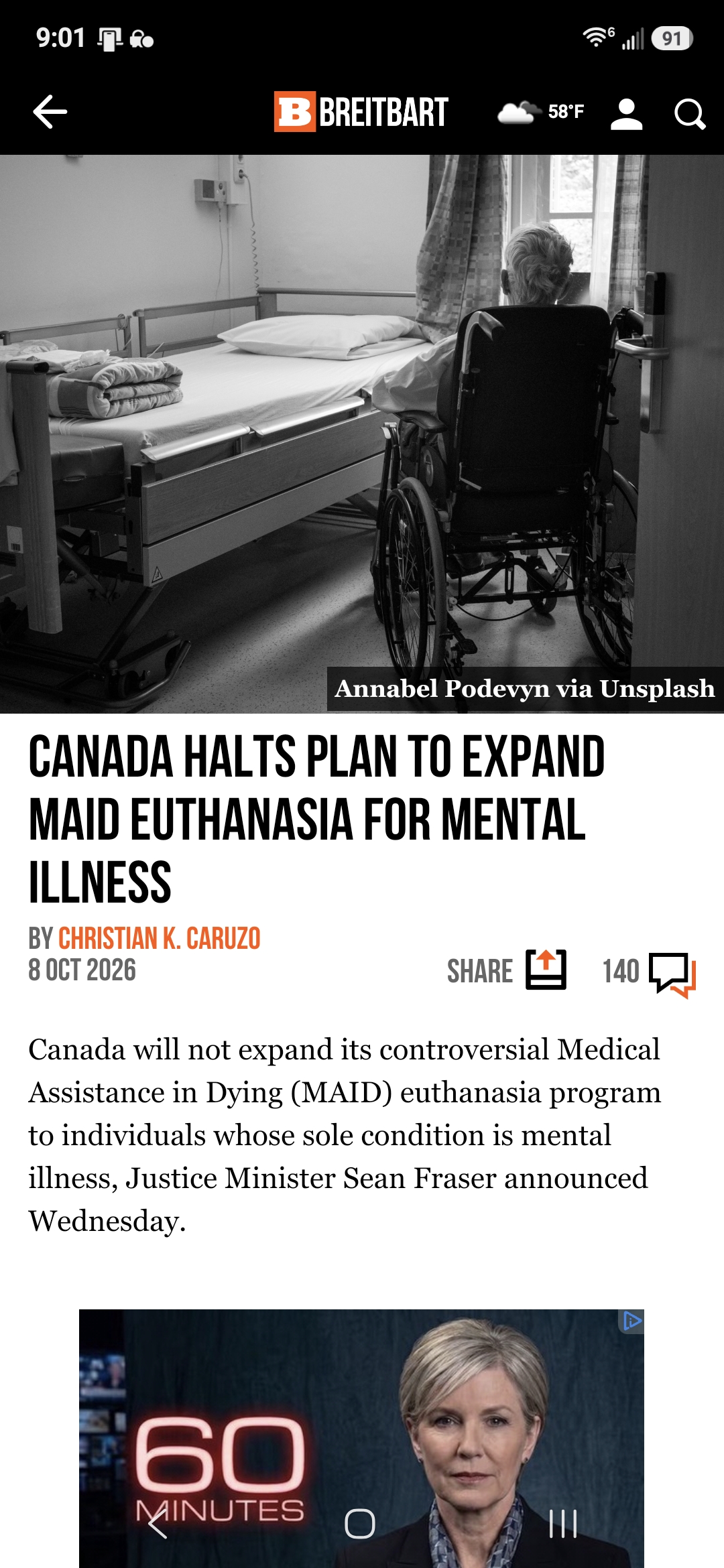Canada Halts Plan to Expand MAID Euthanasia for Mental Illness