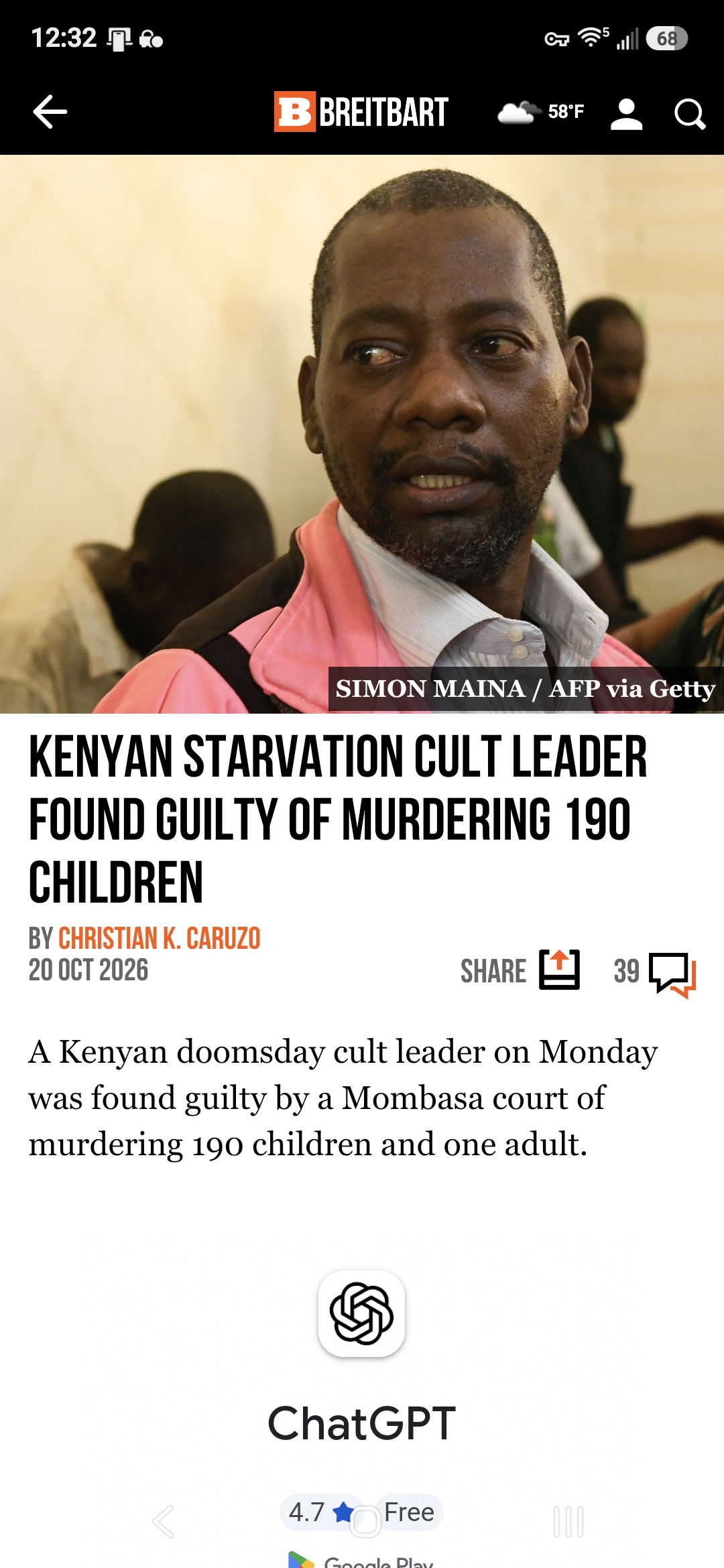 Kenyan Starvation Cult Leader Found Guilty of Murdering 190 Children