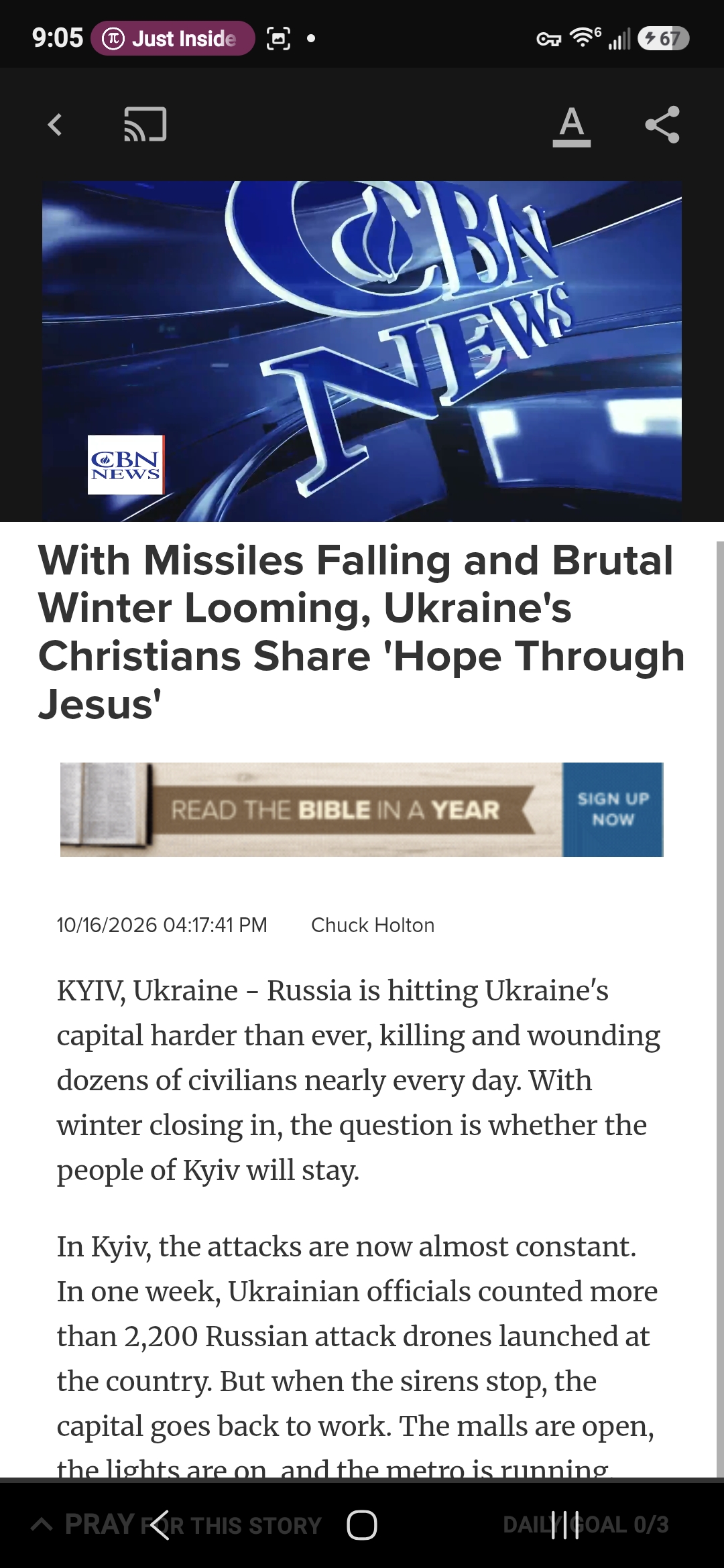 With Missiles Falling and Brutal Winter Looming, Ukraine’s Christians Share ‘Hope Through Jesus’